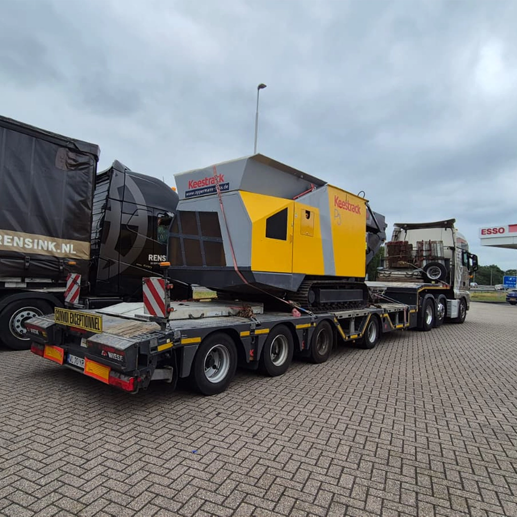 transport agabaritic internațional concasoare mobile cu ansamblele Irra Truckline